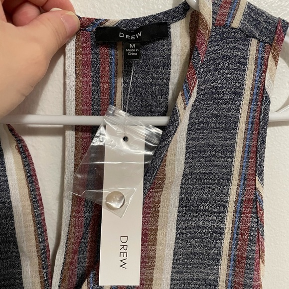 NWT Drew Striped Sleeveless Jumpsuit Size M | Resortwear Summer Travel - Picture 2 of 6